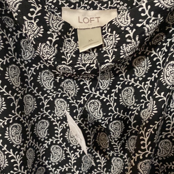 Loft jumpsuit with pockets, black/white, new, SZ XL - Picture 4 of 5